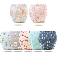 【CC】 6 Layer reusable Cotton Baby Training Pants Infant Shorts Diaper Nappies Panties Nappy Changing