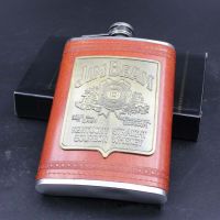 【CW】 9oz Flask Vodka Alcohol Hip Flasks Leather Bottle Outdoor Wine Pot Drinkware