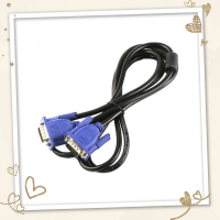 Dinophile สายต่อจอ VGA Monitor MaleTo Male 3 + 5 Pin สายVGA ต่อคอมพิวเตอร์ สีดำ  แข็งแรง ทนทาน สายยาว 1.5 ม.