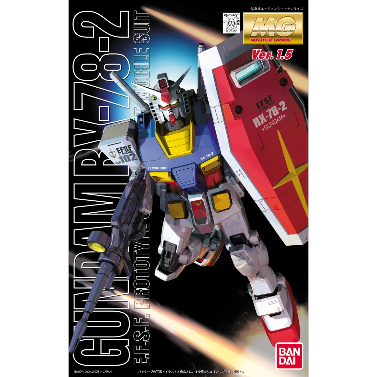 Bandai Gundam Mg 1 100 Rx 78 2 Gundam Ver 1 5 Lazada