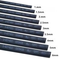 【cw】 Round Diameter 1mm/1.5mm/2mm/2.5mm/3mm/3.5mm/4mm/5mm/6mm/8mm/10mm/Length 5M Shrink Tubing Shrinkable Tube Wire Wrap