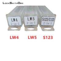 LOCKSMITHOBD Lishi 2 In 1 LW4 LW5เลือก S123และอุปกรณ์ช่างกุญแจถอดรหัสสำหรับล็อคประตูบ้าน