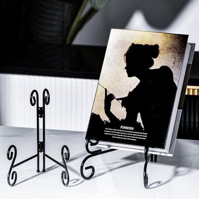 【CC】✵┇✵  Plate Stands Display European Iron Platter Displaying Book Organizer Shelf Holder Supplies