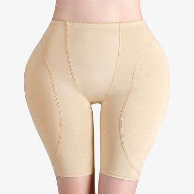 กางเกงเอวสูงสำหรับผู้หญิง,กางเกงในยกสะโพกปลอมขนาดใหญ่เข็มขัดกางเกงกระชับสัดส่วนบ็อกเซอร์การสร้างร่างกายหลังคลอดหมอนรองสะโพก
