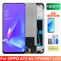 เดิม6.5 "; CPH2067จอแสดงผล LCD Touch Screen Digitizer สมัชชาที่มีกรอบสำหรับ A72 4กรัมเปลี่ยนหน้าจอ