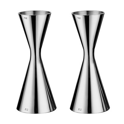 2X Stainless Steel Measure Cup Double Head Bar Party Wine Cocktail Shaker Jigger 60Ml