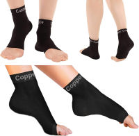 Copper Compression Recovery Foot Sleeves / Plantar Fasciitis Support Socks - GUARANTEED To Speed Up Recovery &amp; Provide Relief Of Heel Spurs, Arch Pain, Foot Swelling &amp; Ankle Injuries 1 PAIR, Medium Small/Medium (1 Pair)