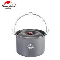 Naturehike 4L เครื่องครัวแคมปิ้งสำหรับ 4-6 คนแขวนขนาดใหญ่หม้อเครื่องใช้สำหรับโต๊ะอาหารกลางแจ้งปิคนิค Campfire หม้อทำอาหารหม้ออุปกรณ์สำหรับ Camping Picnic หม้อสนาม NH17D021-G