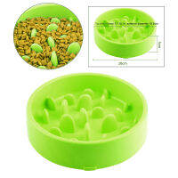 Perfk Slow Feeder Dog Bowl Pet Feeder Interactive Bloat Stop Dog Eating Dish Green