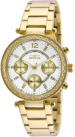 Invicta Womens 21386 Angel Stainless Steel Crystal-Accented Bracelet Watch Gold