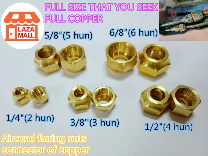 S++ FULL COPPER TUBE FLARE NUT 1/4