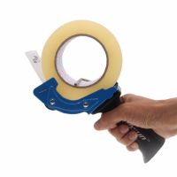 60mm Heavy Duty Tape Gun Dispenser Lightweight Handheld Tape Cutter for Carton, Packaging and Box Sealing; Random Color