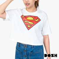 DOSH WOMENS T-SHIRTS SUPERMAN เสื้อยืดทรงครอปสั้น ผู้หญิงDSWT1046-OW