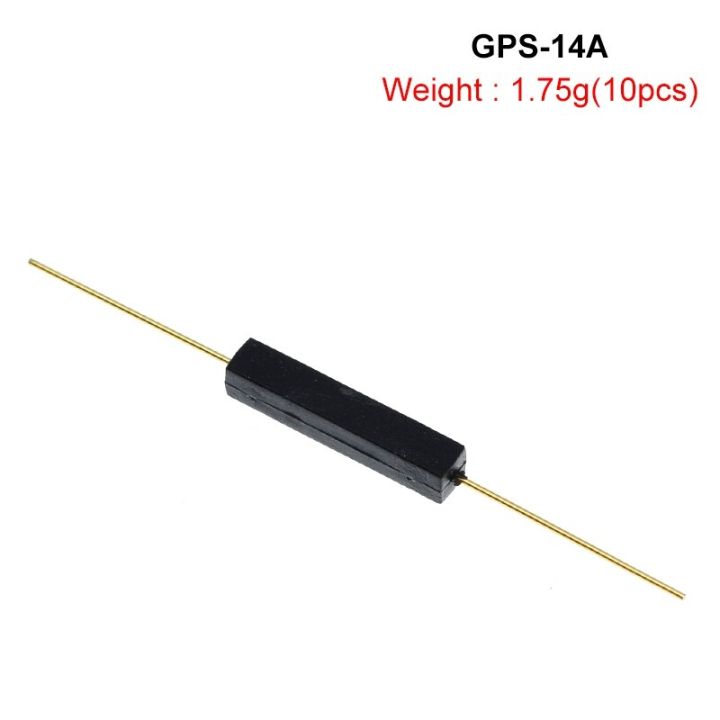 10Pcs Reed Switch ประเภทพลาสติก GPS-14B GPS-14A 2*14การสั่นสะเทือนความเสียหายสวิทช์แม่เหล็ก NC Gerkon ปกติปิด/เปิด
