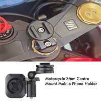 Motorcycle Stem Centre Mount Mobile Phone HolderBracket Shockproof Connect Base GPS Navigation Quick Cellphone SP Support