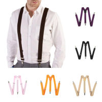 (ร้อน) แฟชั่นผู้ชายใหม่ปรับ Suspenders ยืดหยุ่นหนัง Y-Back วงเล็บสายรัดสำหรับผู้ชายผู้หญิงกางเกงเสื้อสาวกระโปรง Accessories