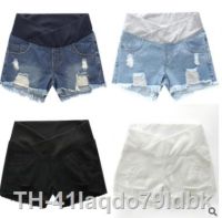 ▲♟ Shorts jeans para mulheres grávidas calças largas de cintura baixa roupas novas verão primavera