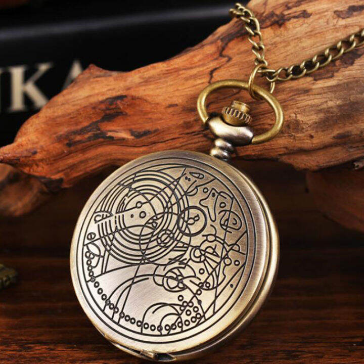 Classical rune bronze pocket watch classical map rune star map strange ...