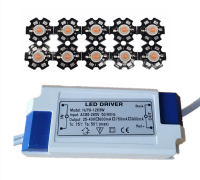 400Nm สเปกตรัม3W 840Nm Lampu Grow Led พร้อมไดรเวอร์ Led 8-12X 3W สำหรับพืช