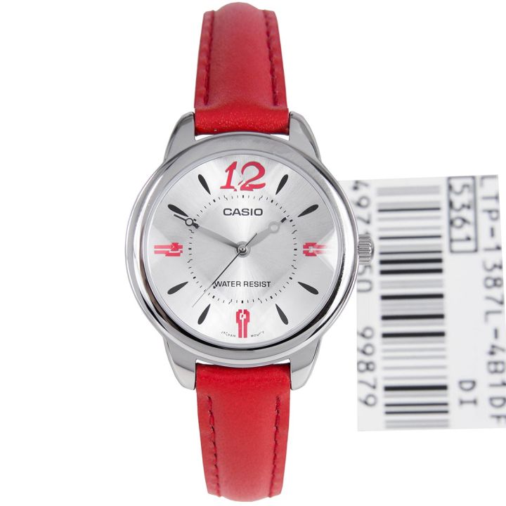 James Mobile นาฬิกาข้อมือยี่ห้อ CASIO รุ่น LTP-1387L-4B1DF  สินค้าของแท้ รับประกัน 1  ปี