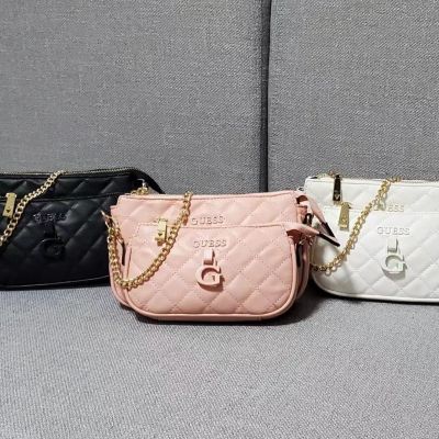 GUESS new 2022 European and American Lingge fashion split womens bag mother bag casual all-match one-shoulder diagonal bag