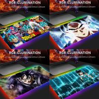 （Lao 6 s mouse pad） Super DBZ RGB Gaming Mouse Pad Mousepad Mause Pad อะนิเมะพรม Dragon แผ่นรองเม้าส์ Gamer Balls Deskmat ขนาดใหญ่ Pc Gamer อุปกรณ์เสริมเคสและซองมือถือ