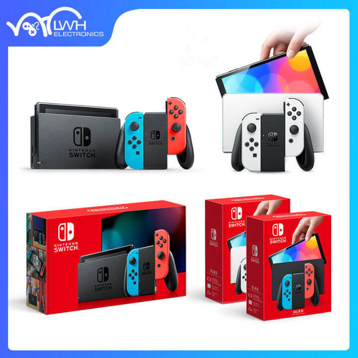 Nintendo Switch Console V2 Improved battery Life with Neon Blue and