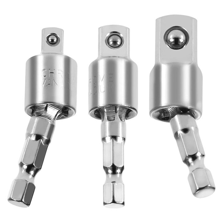 3-pack-impact-grade-socket-adapter-360-degree-universal-joint-swivel-socket-set-socket-to-drill-adapter