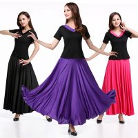 hot【DT】 Skirt Flamenco Costumes Female Belly Performance Flamengo Ballet Ballroom