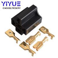 ][= 1Set Car Auto Vehicle 5 Pin Relay Socket Holder With 6.3Mm Copper Terminal