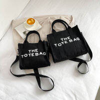 ใหม่กระเป๋าถือผู้หญิงรุ่นใหม่ผ้าใบข้ามพรมแดน THETOTEBAG กระเป๋าสี่เหลี่ยมขนาดเล็กที่มีน้ำหนักเบาและเรียบง่ายทันสมัยความจุขนาดใหญ่