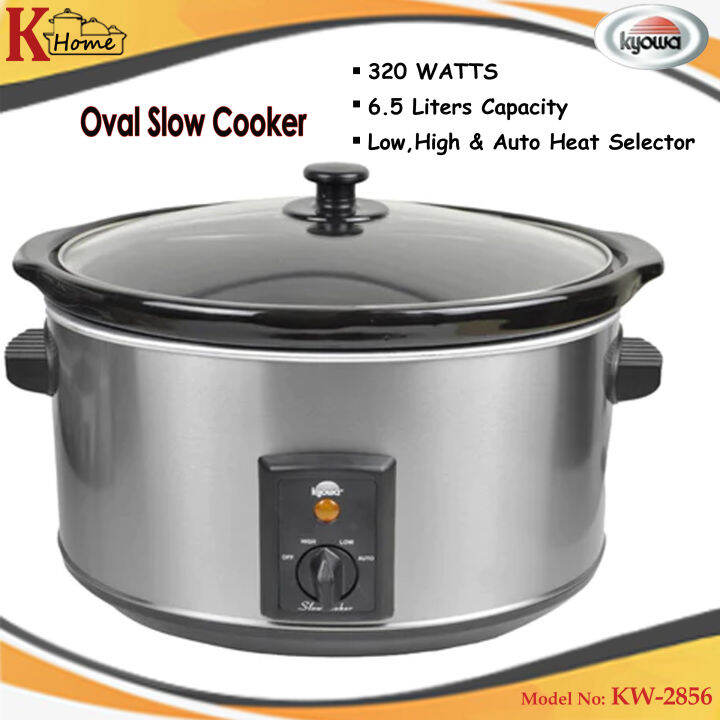 KyowaKW2856 Oval Slow Cooker with Ceramic Inner Pot Rice Cooker
