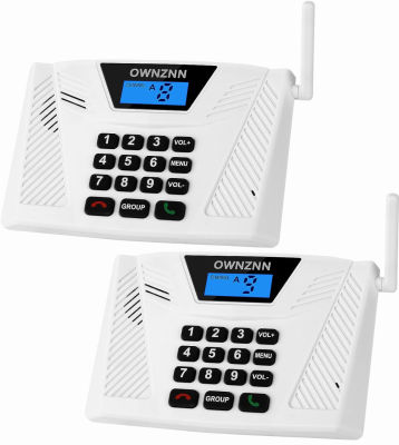 OWNZNN Intercoms Wireless for Home [Upgraded 2022] Hand Free Intercom Real-Time Two Way Communication Wireless Intercom System 18 Channel Intercom 4921 Feet Range for Office House Hotel(2 Pack)