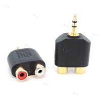 Gold plated 3.5mm AUX male to 2 RCA Female Audio Adapter Splitter Connector 3pole Stereo for pc Speaker Earphone Headphone YB1TH