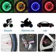Đèn xe đạp gắn van xe bộ 2 chiếc, đèn led neon gắn van xe đạp thể thao