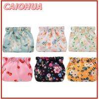 CAIOHUA 2PCS ผ้าอ๊อกซ์ฟอร์ด กระเป๋าใส่เหรียญ การปิดอัตโนมัติ กันน้ำกันน้ำได้ กระเป๋าเก็บของขนาดเล็ก น่ารักน่ารักๆ กระเป๋าเครื่องสำอาง การเดินทางการเดินทาง