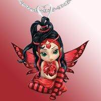 [COD] wish new fairy princess pendant necklace creative lady printing wholesale