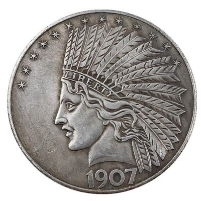 Copy Coin Mexico Maya Crafts 1907 Indian Silver Dollar Silver Round Commemorative Coin