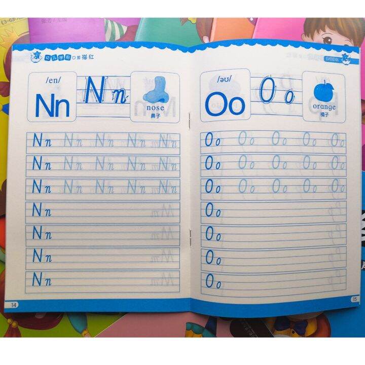 baby-learn-chinese-characters-mathematics-english-alphabet-abc-number-copybook-writing-books-for-kids-teaching-aids