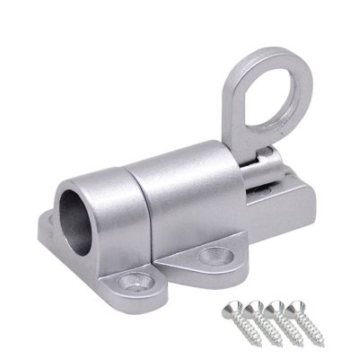 【LZ】♀✴℗  Automatic Door Bolt Latch Home Office Hotel Gate Aluminum Alloy Spring Bounce Window Lock