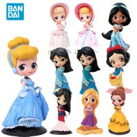 Bandai Original Disney Princess Anime Figure QPOSKET Snow White And Others Action Figure Toys For Kids Gift Collectible Model