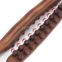 ‘；【-； 8/20 Beads Rolling Pin Universal Back Needle Massage Tendons Beech Wood Scraping Stick Point Treatment Guasha Relax Therapy Tool