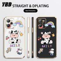 ดีไซน์ใหม่หรูหรา YBD สำหรับ OPPO เคสโทรศัพท์ C51 C53 Realme วัวชุบน่ารักแม่นยำฟรีสายคล้องเคสป้องกันกล้อง