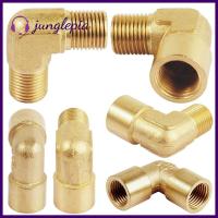 JUNGLEPIA ข้อต่อท่อ1/8 "1/4" 3/8 "1/2" 90องศาข้อต่อท่อทองเหลืองข้อศอกท่อข้อต่อท่อข้อต่อท่ออ่อนทนทานสำหรับผู้หญิง X ตัวผู้อะแดปเตอร์ท่อพียู