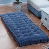 Long Cushion Thickening Garden Chair Cushion Solid Color Home Seat Mat Floor Cushion 55x150/55x165cm Bench Cushion Customizable