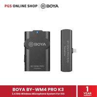 BOYA BY-WM4 PRO K3 (ไมโครโฟนไร้สายสำหรับอุปกรณ์ iOS) 2.4 GHz Wireless Microphone System For iOS