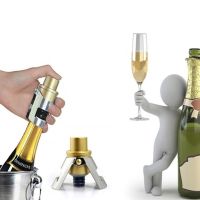 【YF】♨❖  Stopper Sparkling Wine Bottle Plug Sealer Push-Type Inflatable Cap Opener Bar Accessories