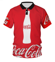 Coca-Cola Coke Cool Red Hiphop 3D Print Women Men Summer Polo Casual Poloshirt 04{trading up}