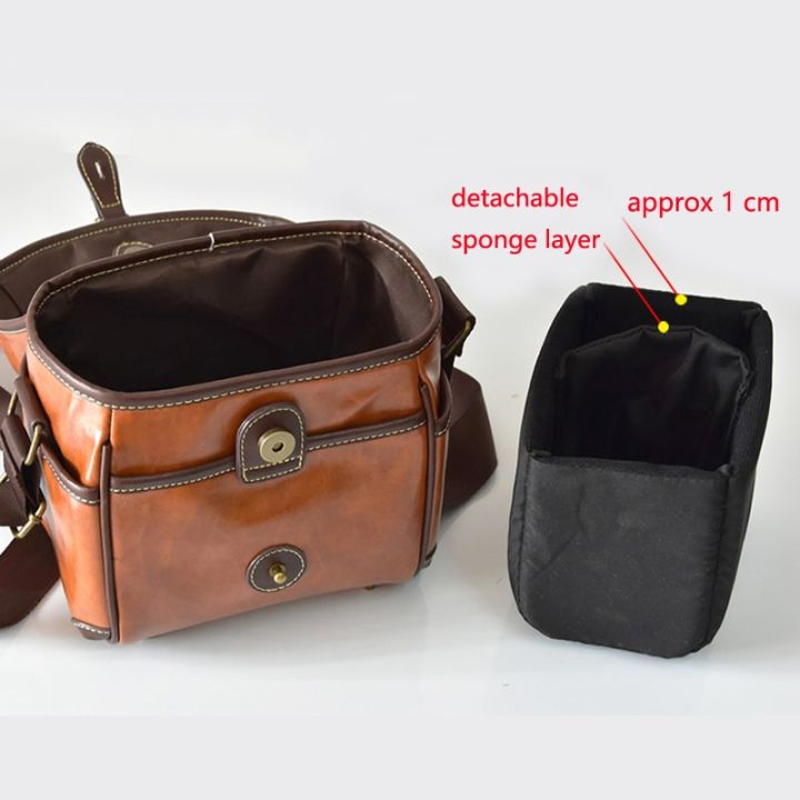 กระเป๋าถุงปลอกหุ้มกล้องหนังแท้วินเทจสำหรับ-fujifilm-fuji-instax-200กว้าง210-300กล้องสำเร็จรูปกันกระแทกกระเป๋าสะพายไหล่