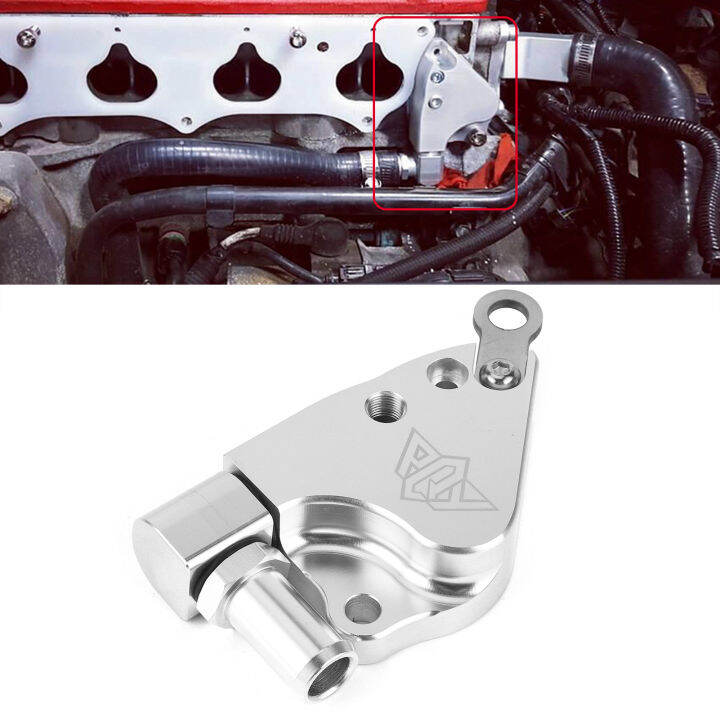 Intake Manifold Coolant Adapter แผ่นอลูมิเนียม Fit สำหรับ Honda Acura